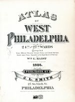 Philadelphia 1886 West - Wards 24 and 27 